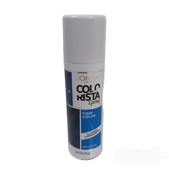 L'Oreal Colorista NEW 1 Day Hair Color Spray -Blue -2.0 Oz -Washable -Temporary - Picture 1 of 10
